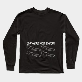 Breakfastbacon And Bacon Jam Anti Vegan Gift Idea Long Sleeve T-Shirt